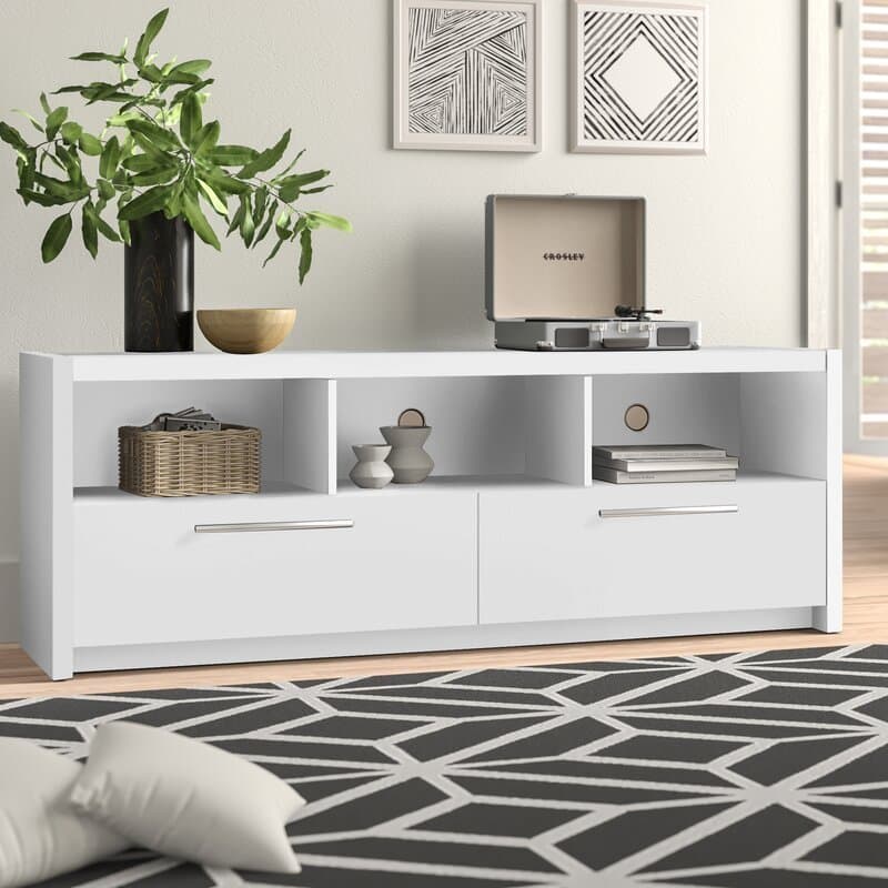 2 Drawer Ply Wood TV Stand thumbnail 2