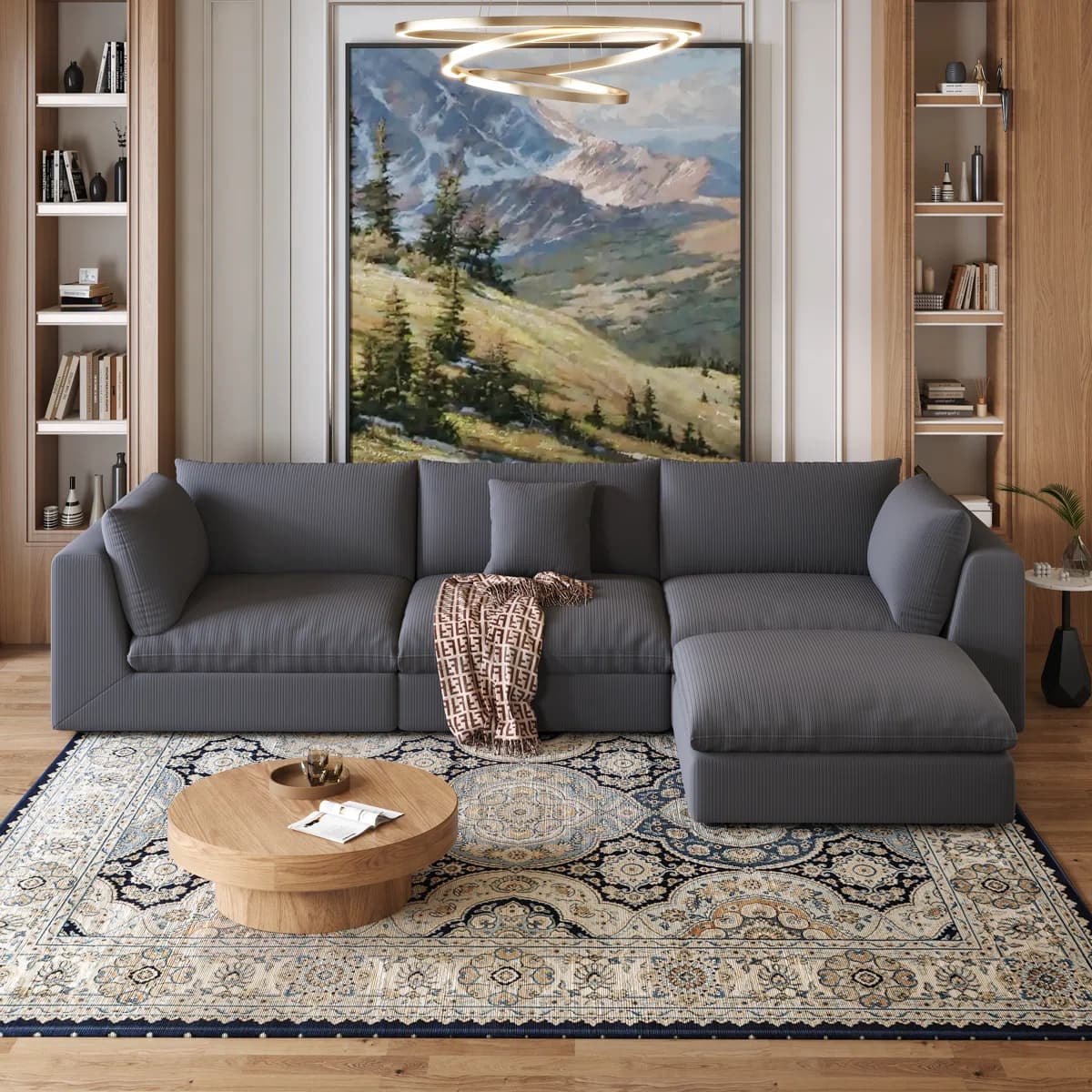 4 Piece Cloud Sectional Modular Sofa thumbnail 3
