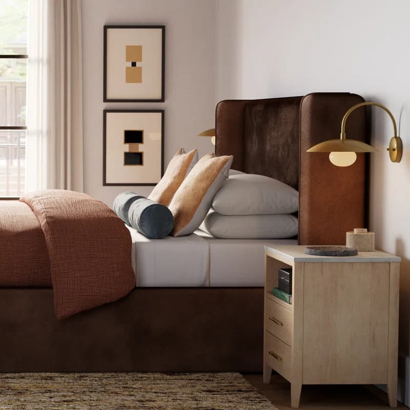 Aelin Upholstered Bed thumbnail 2