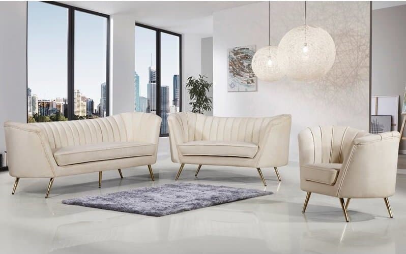 Alexandrea 3 Seater Velvet Sofa thumbnail 4