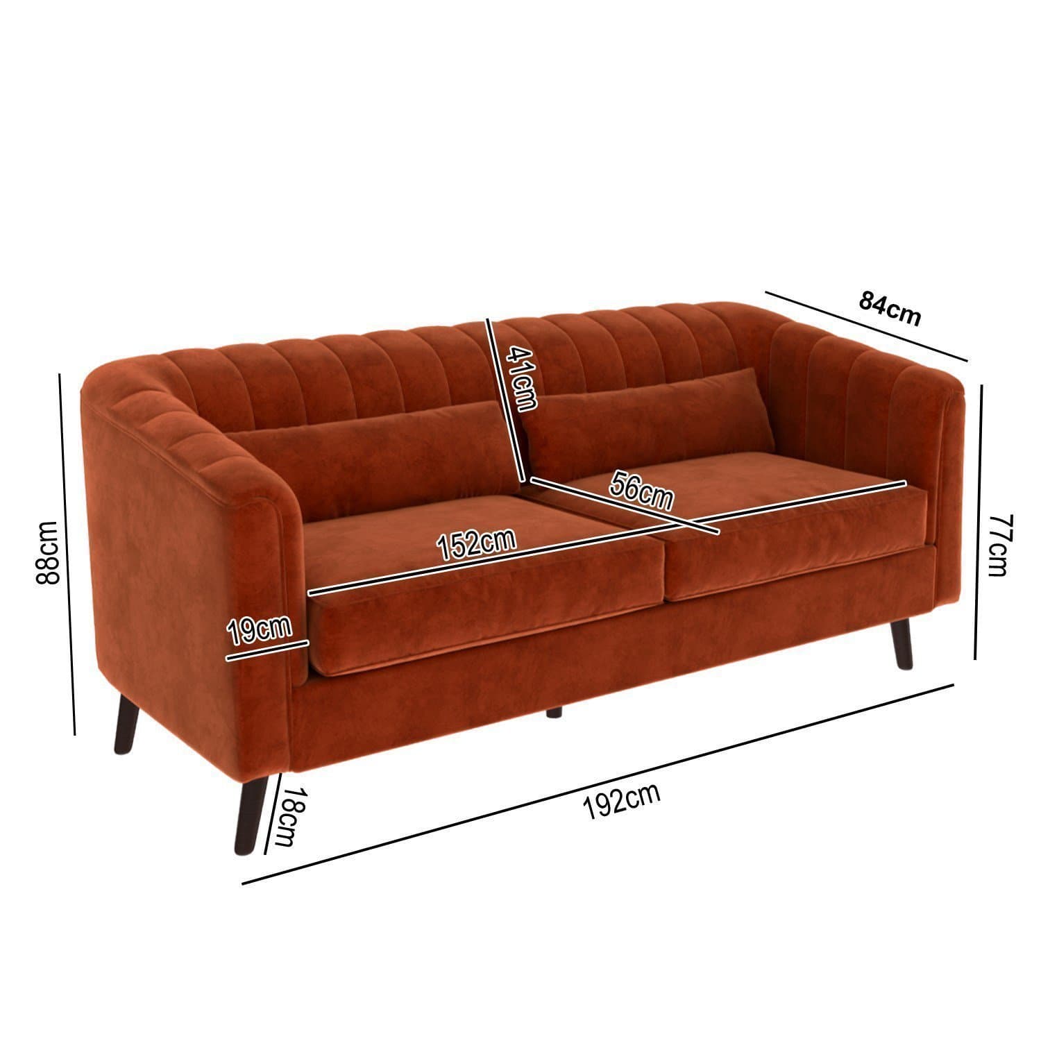Alsey Luxury 3 Seater Sofa thumbnail 1