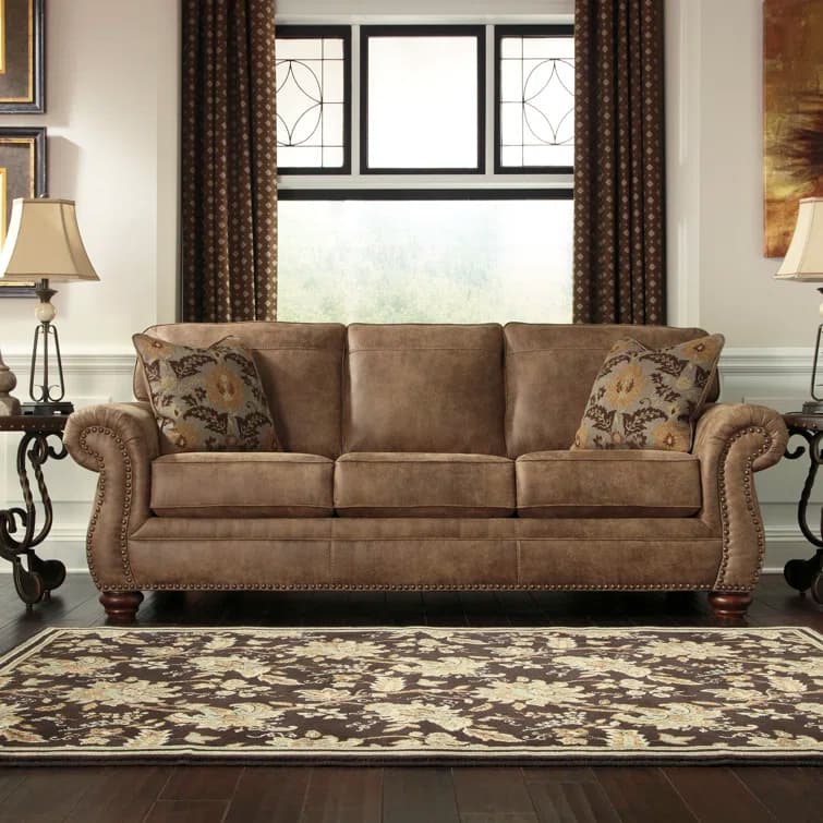Ambrister 3 – Seater Faux Leather Sofa thumbnail 1