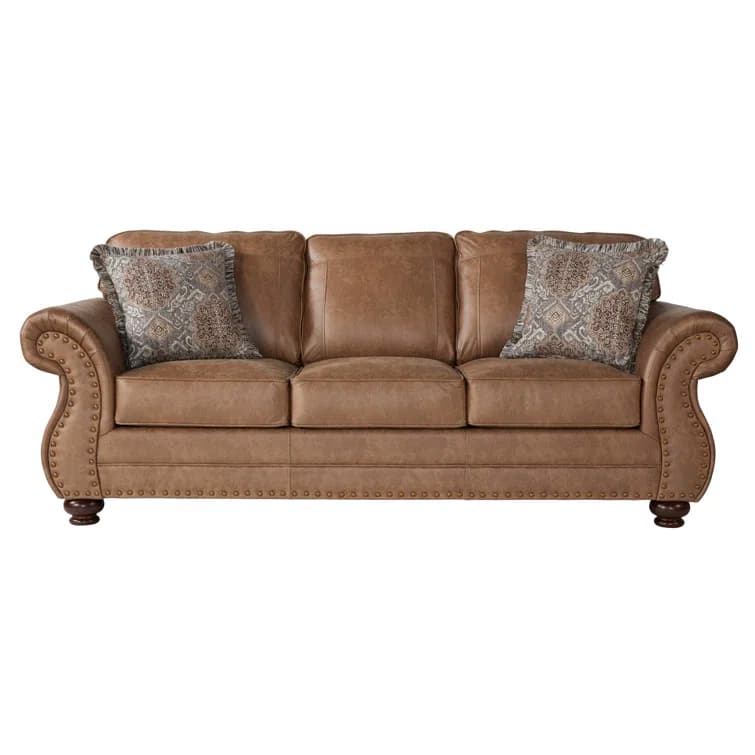 Ambrister 3 – Seater Faux Leather Sofa thumbnail 2