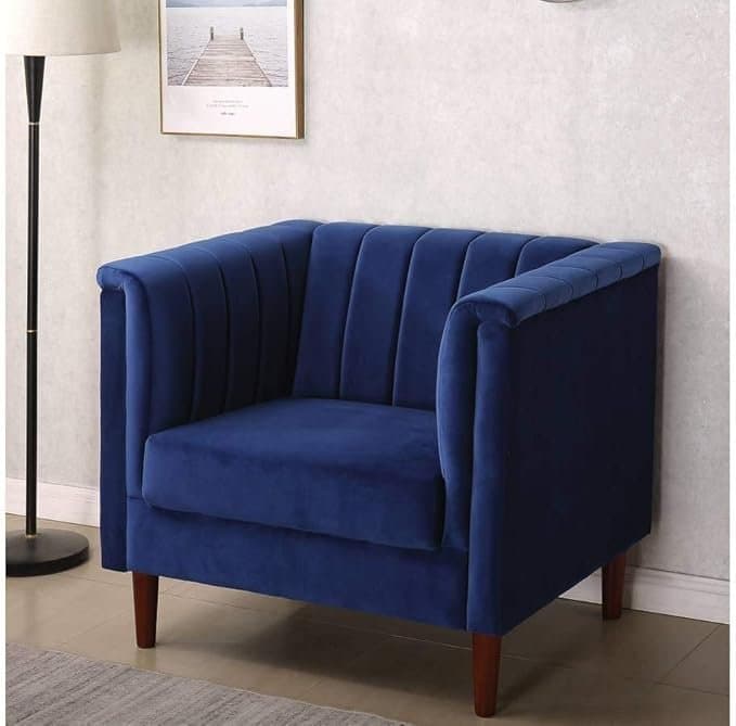 Amicie Channel Tufted Velvet Arm Chair furniture product