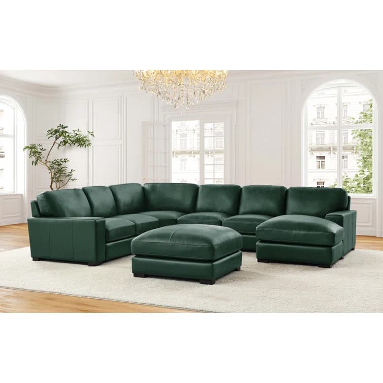 Antanisha 7 – Piece Leather Sectional thumbnail 3