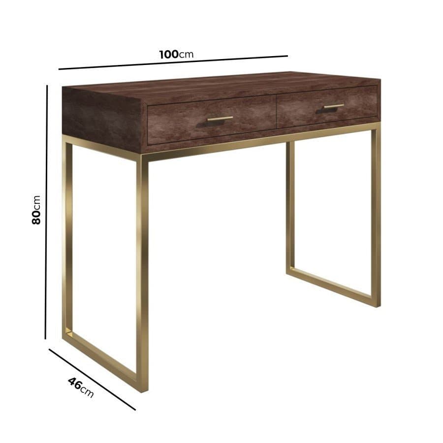 Aubrey Dressing Table with 2 Drawers thumbnail 2
