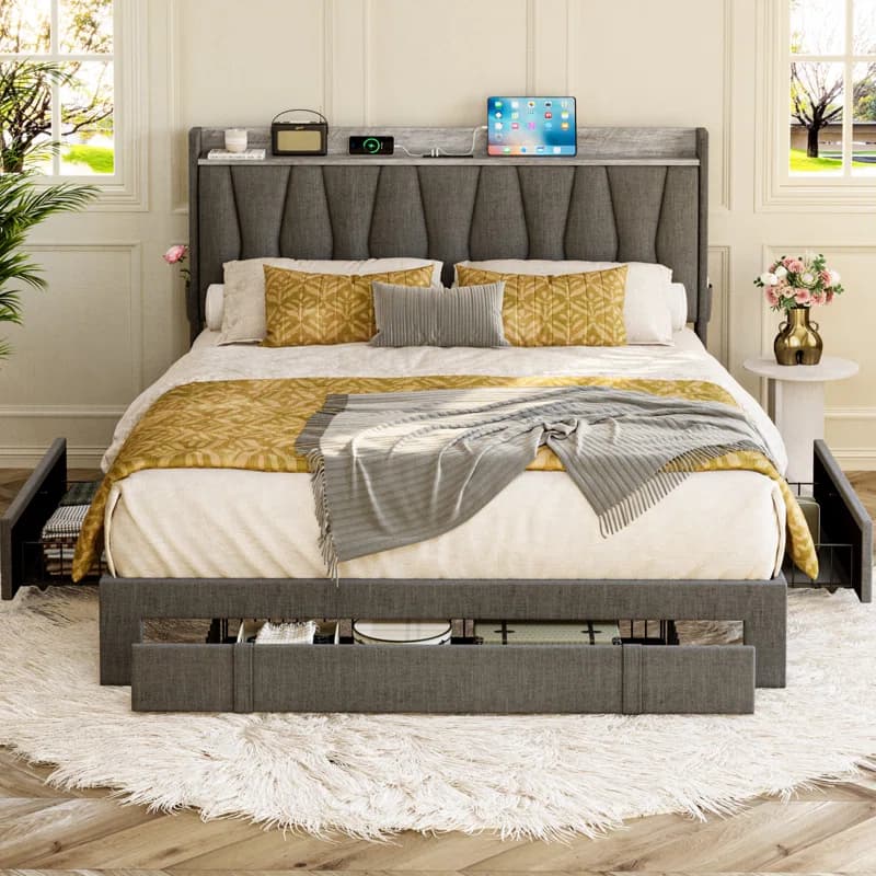 Bed Frame with 3 Drawers thumbnail 2