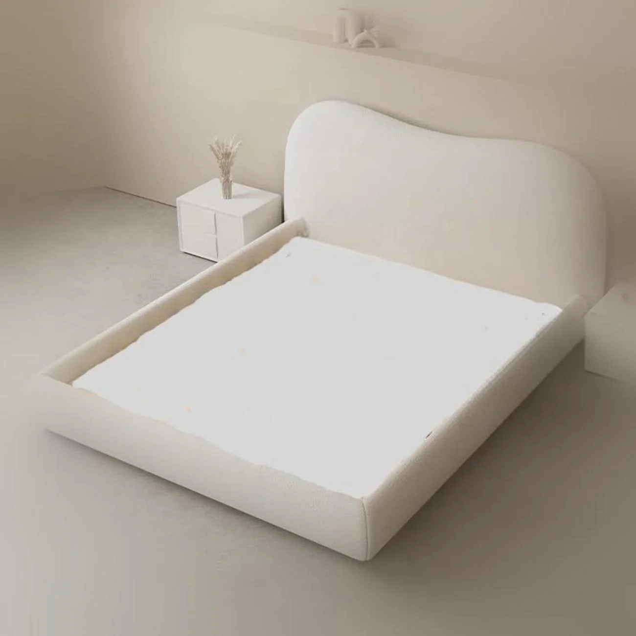 Bed with Cushioned Headboard thumbnail 5