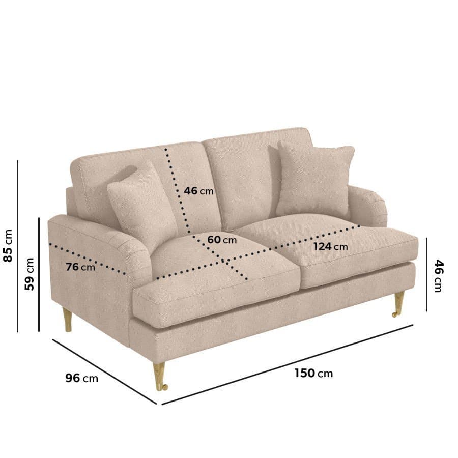 Beige Woven Fabric 3-Seater Sofa thumbnail 5