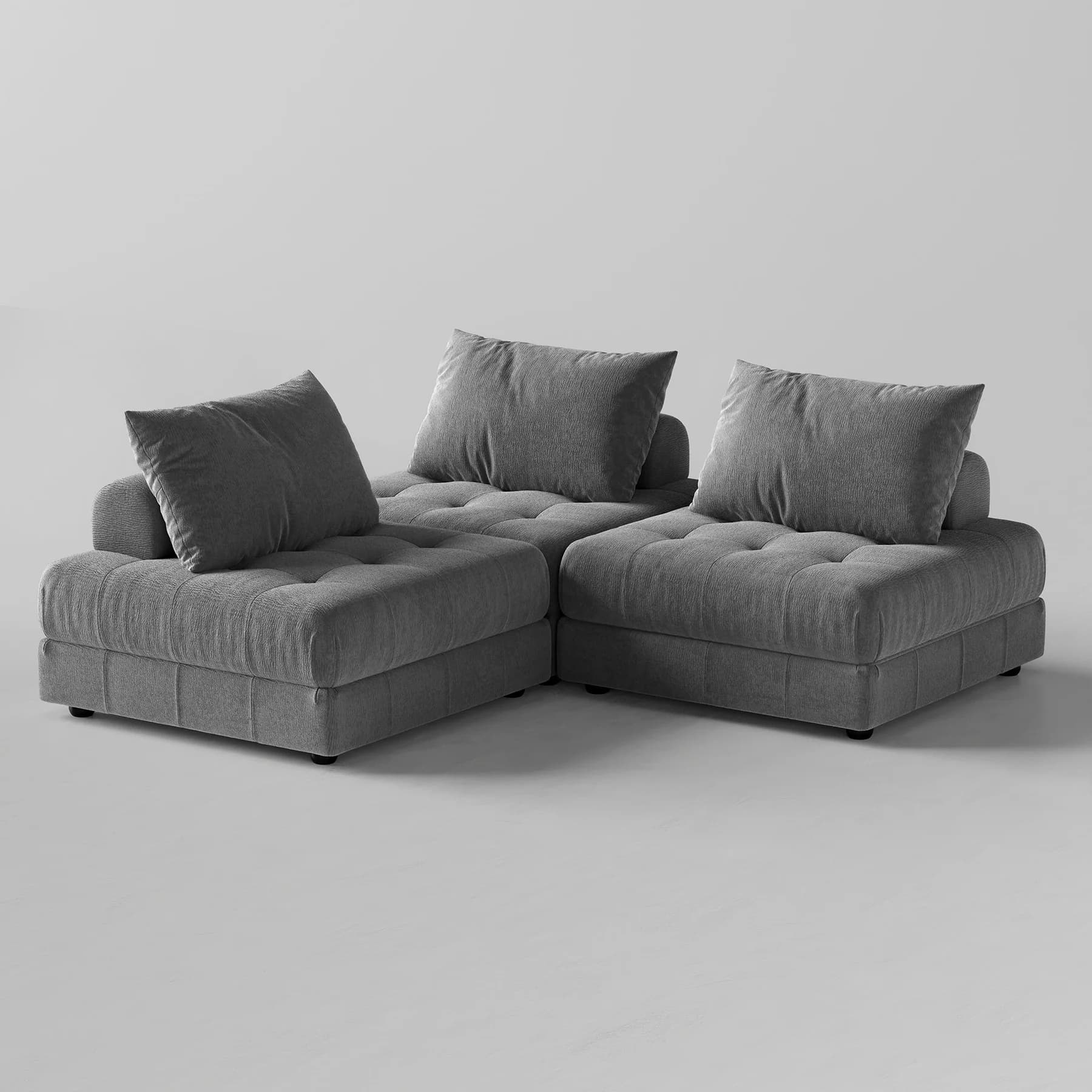 Block Modular Gray Sectional thumbnail 6