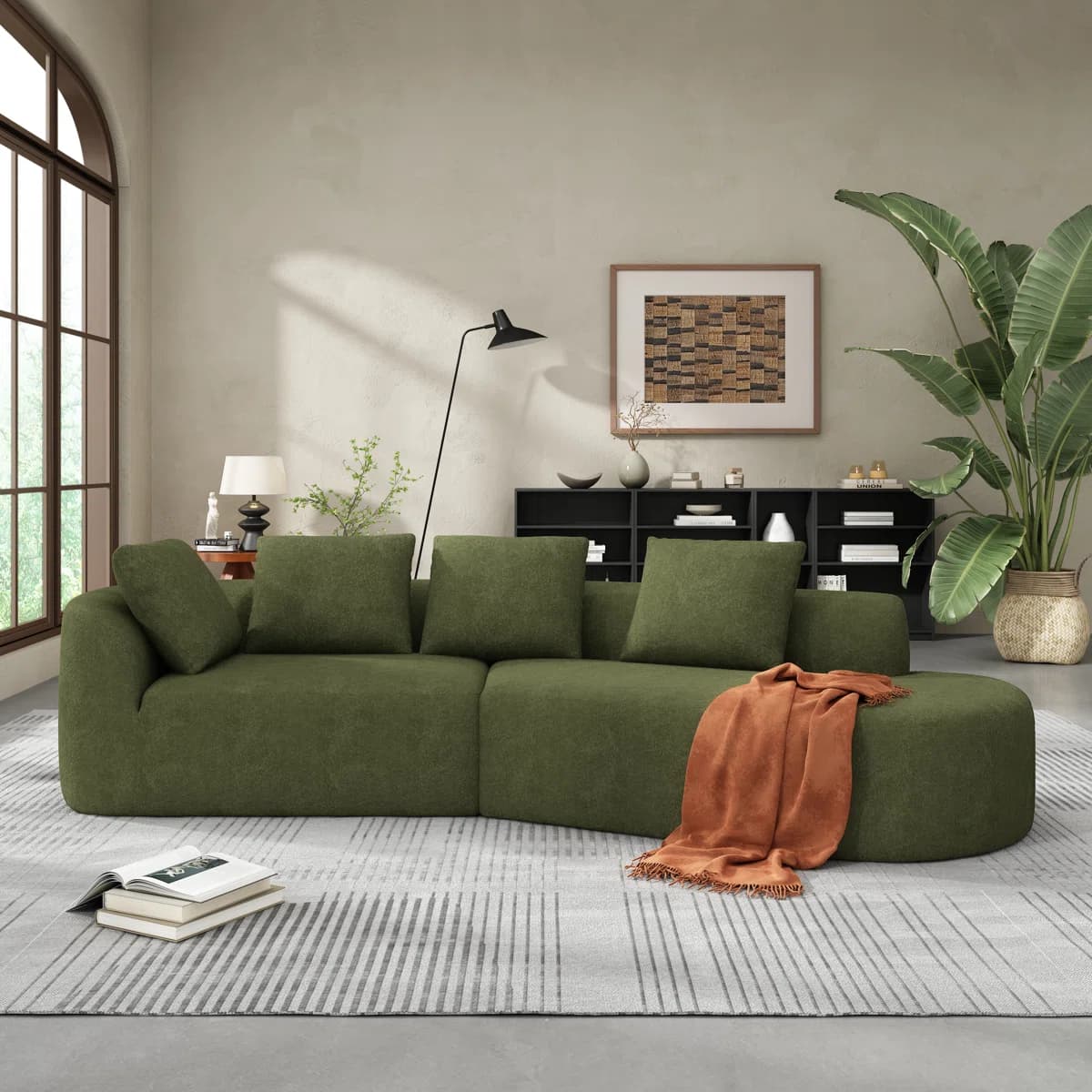 Bobby Modern Curved Sectional Sofa thumbnail 3