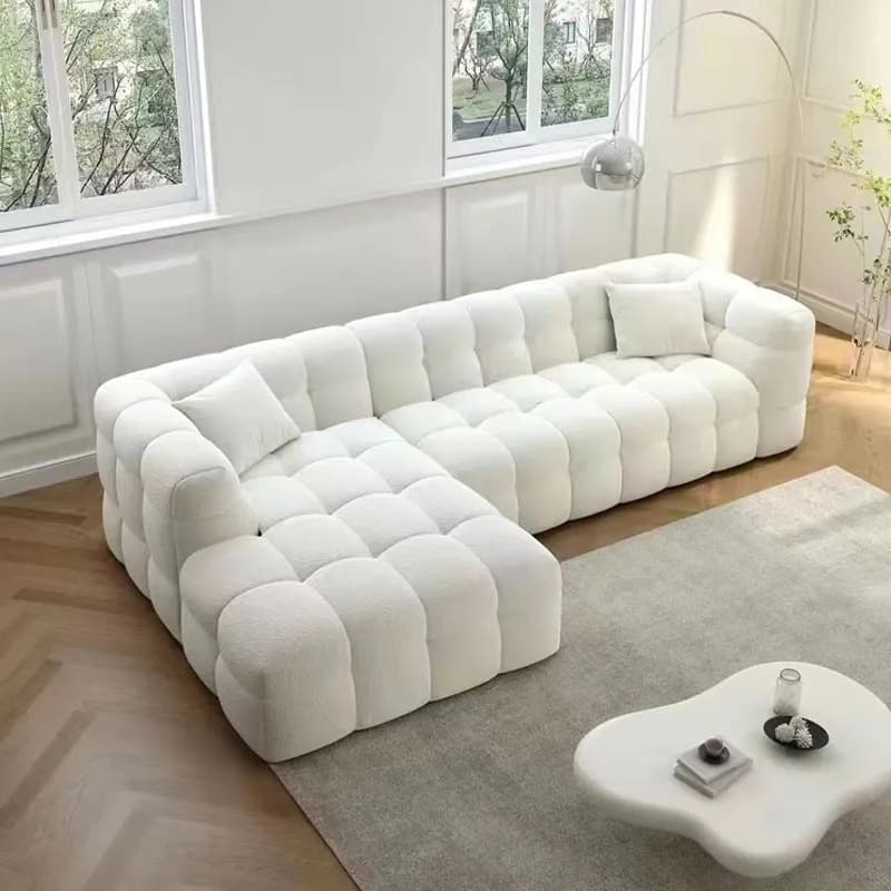 Boucle Upholstered Luxurious Sofa thumbnail 2