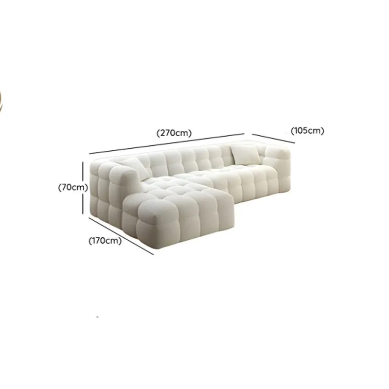 Boucle Upholstered Luxurious Sofa thumbnail 3