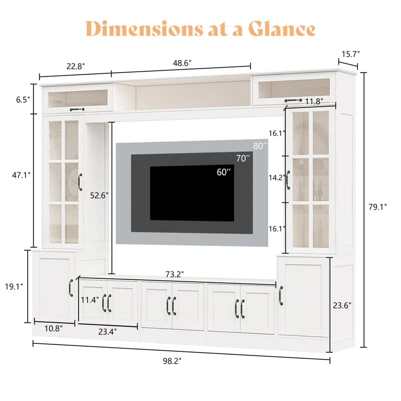 Brayden Studio Wall Unit TV Stand thumbnail 3