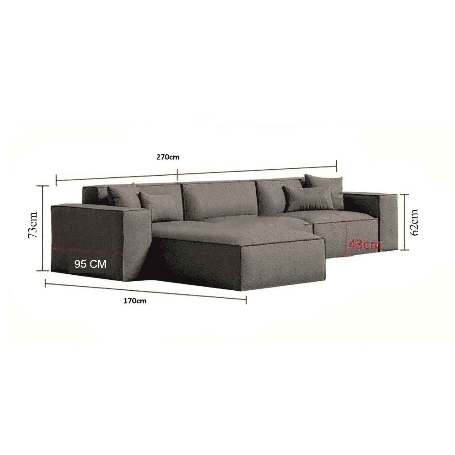 Brijito 4-Piece Sectional Sofa thumbnail 2