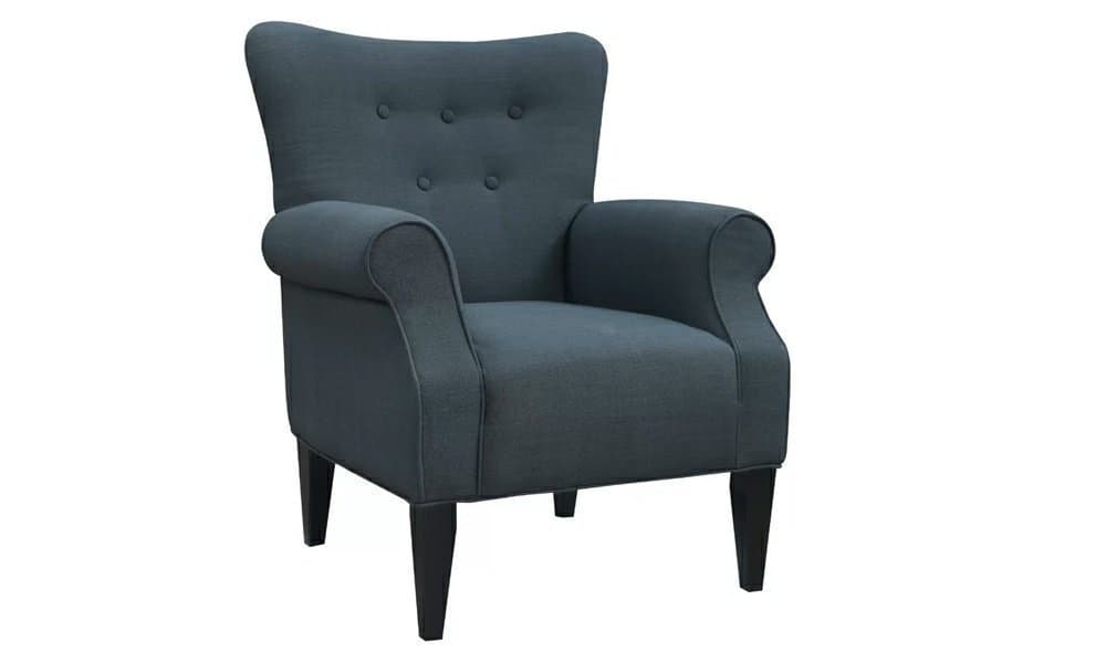 Button Elegant Tufted Armchair thumbnail 3