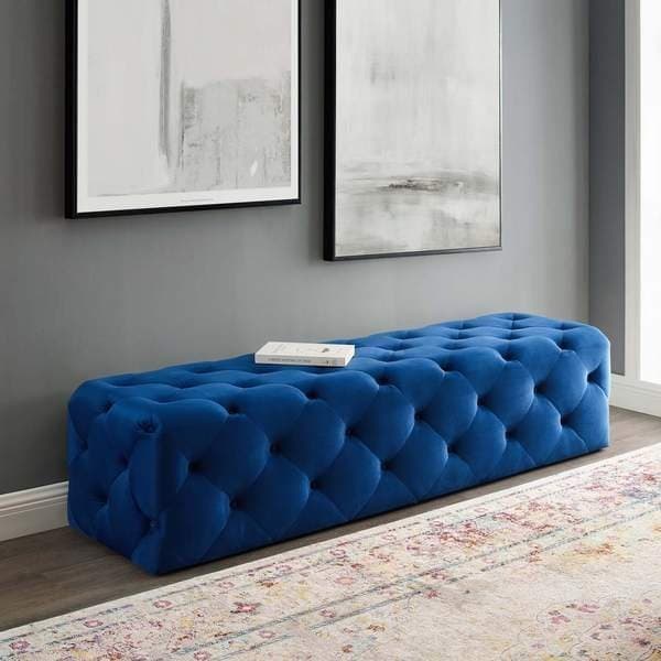 Button Tufted Entryway Bench thumbnail 8