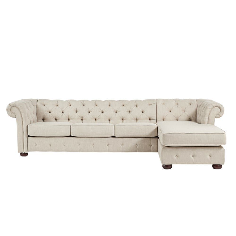 Chesterfield 4-Seat Sofa and Chaise thumbnail 4