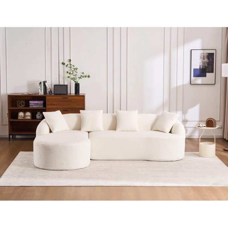 Chumenti Curved L-Shape Sofa thumbnail 1