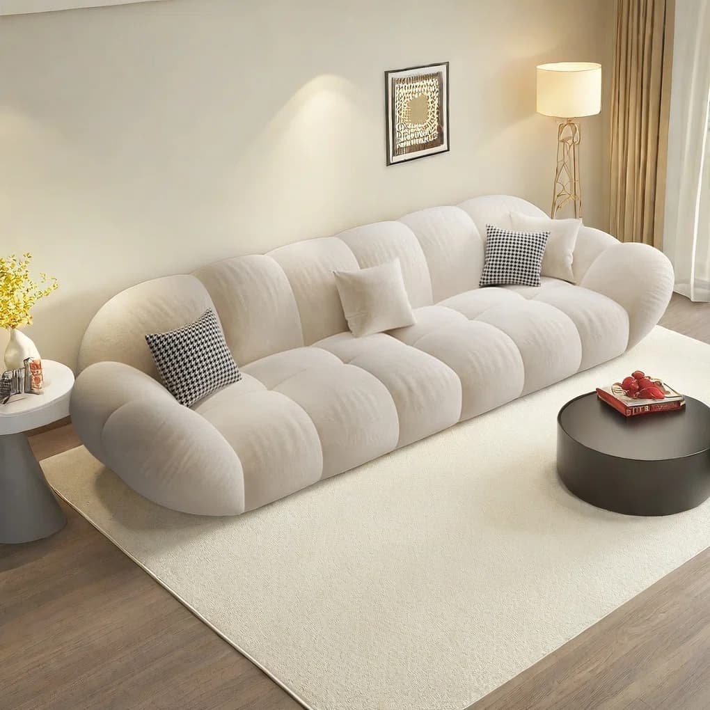 Cloudy Cream Puff Petal Sofa thumbnail 1