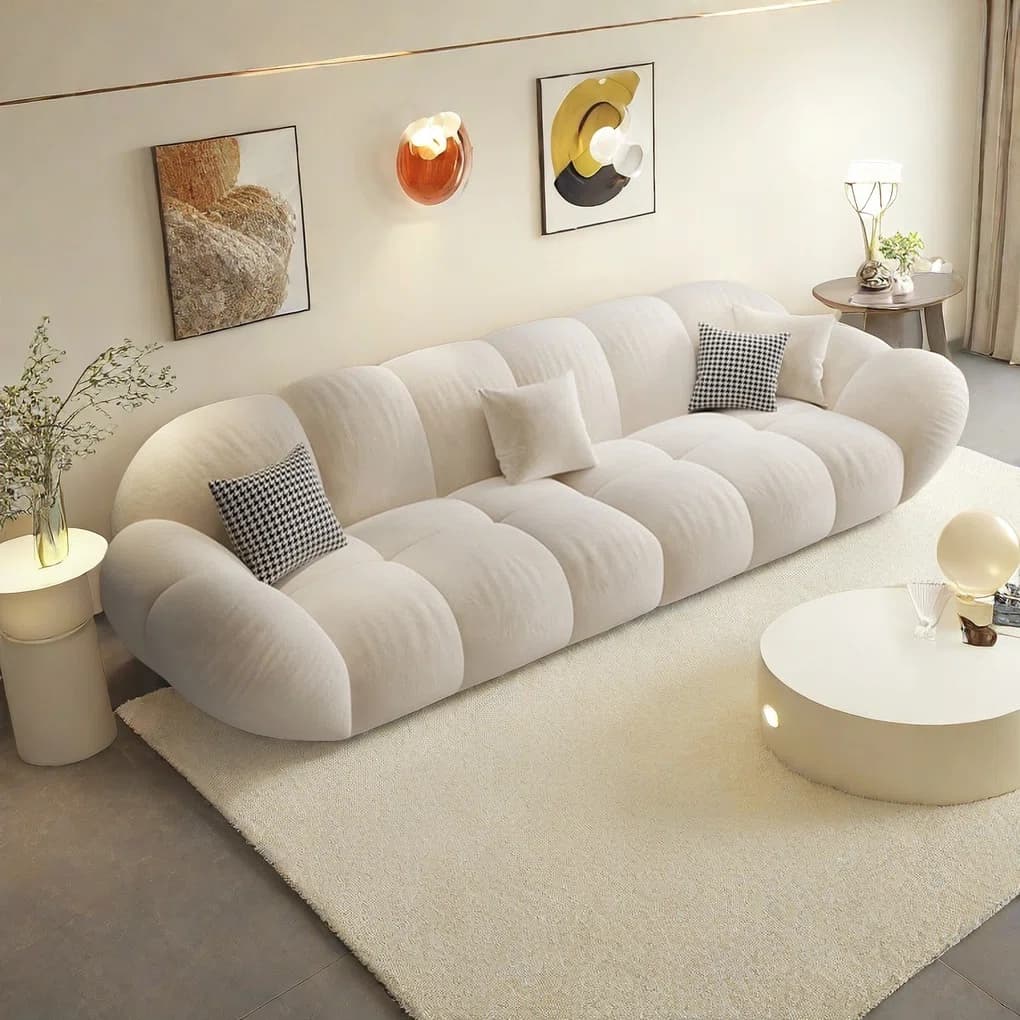 Cloudy Cream Puff Petal Sofa thumbnail 4