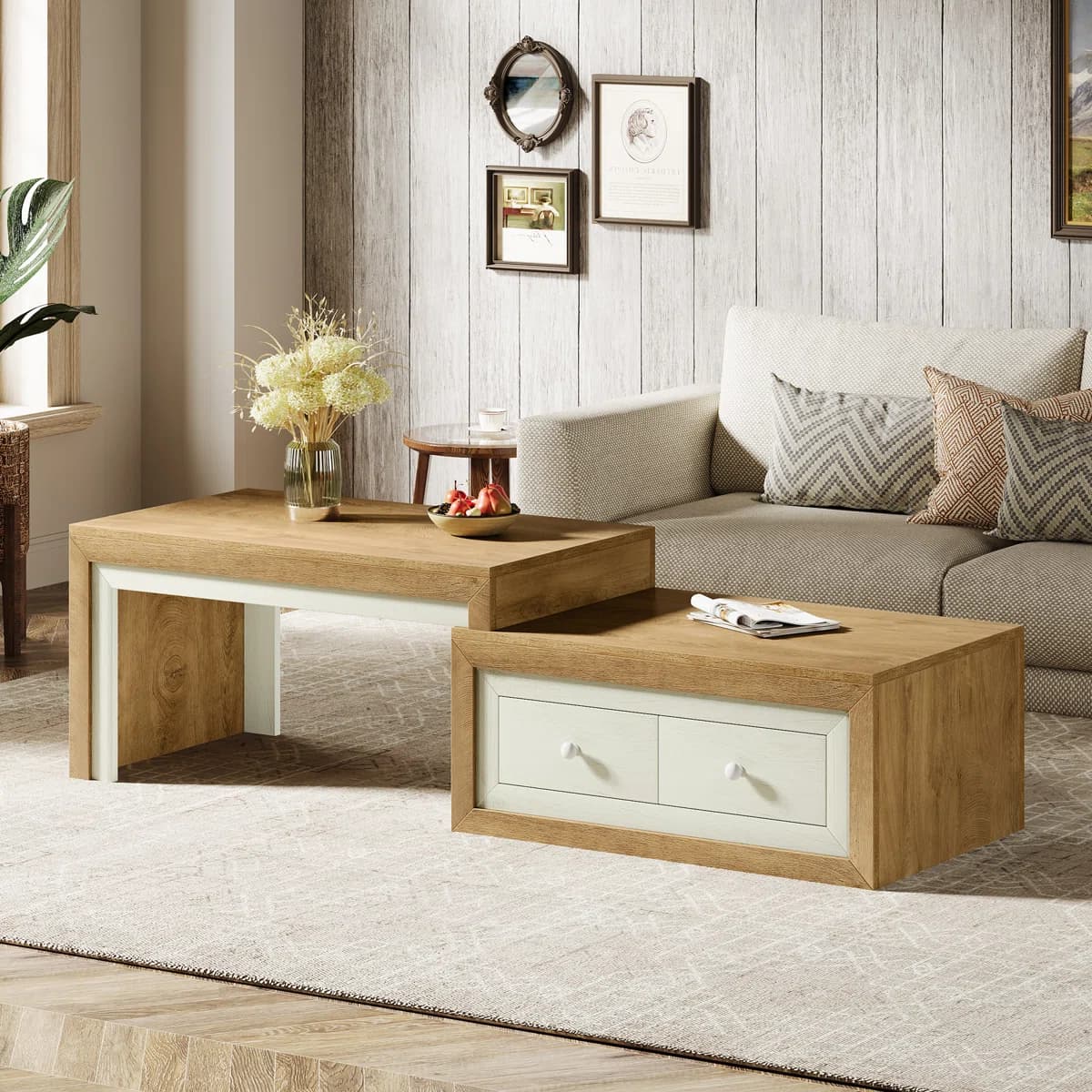 Coffee Table With 2 Drawers thumbnail 3