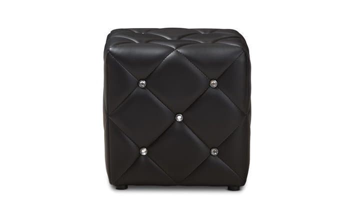 Cubie Button Tufted Ottoman thumbnail 1