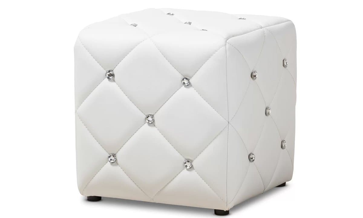 Cubie Button Tufted Ottoman thumbnail 4