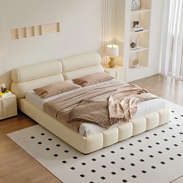 Curved Luxurious Headboard Bed furniture product