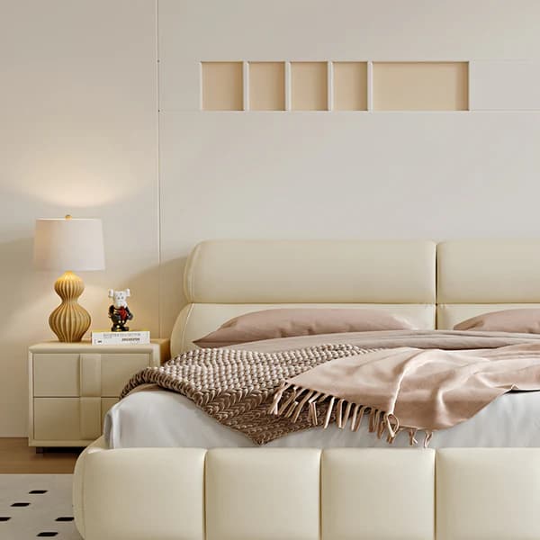 Curved Luxurious Headboard Bed thumbnail 5