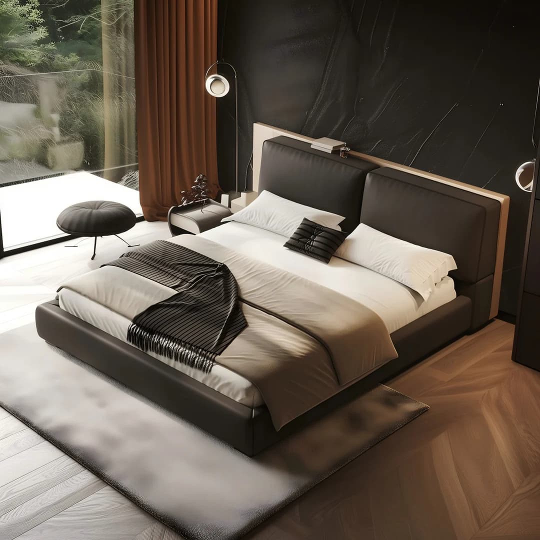 Domus Black Bed thumbnail 1