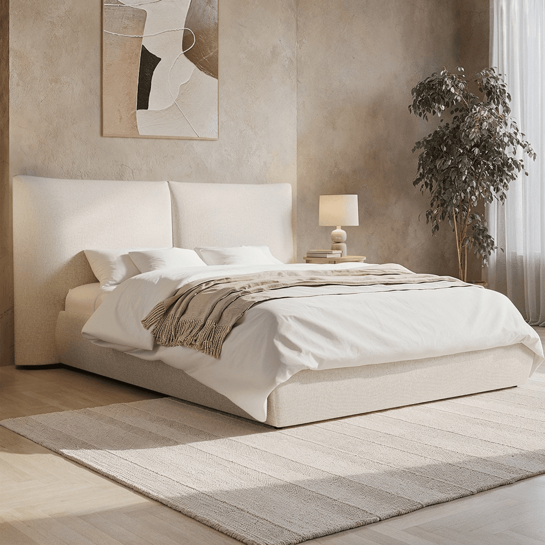 Dune Beige Linen Bed main product image