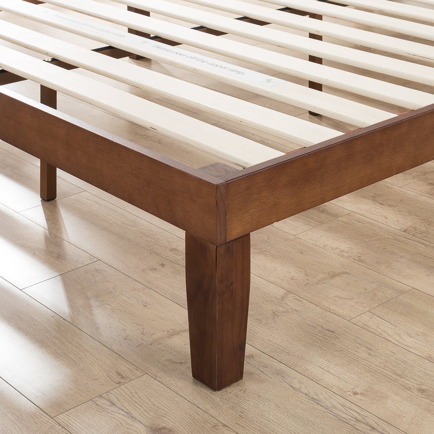 Espresso Solid Wood Plat Form Bed thumbnail 2