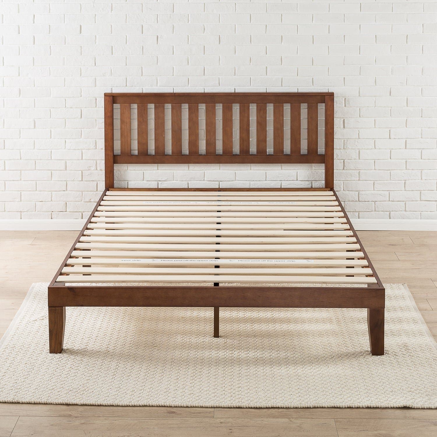 Espresso Solid Wood Plat Form Bed thumbnail 4