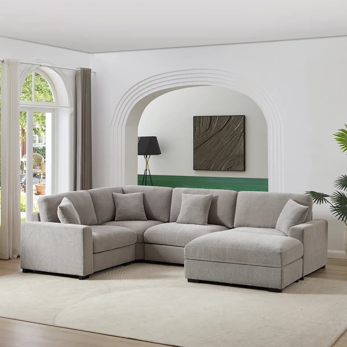 Eugenija Upholstered Sectional thumbnail 1
