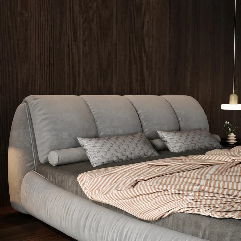 Everly Bed with fluffy Backrest thumbnail 4