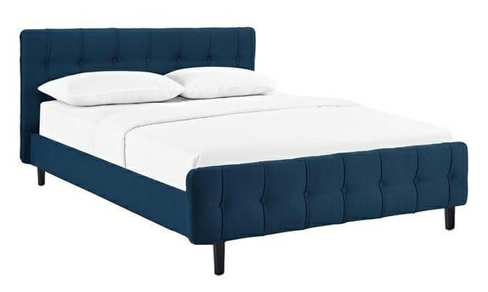 Fabric Upholstered Tufted Bed thumbnail 4
