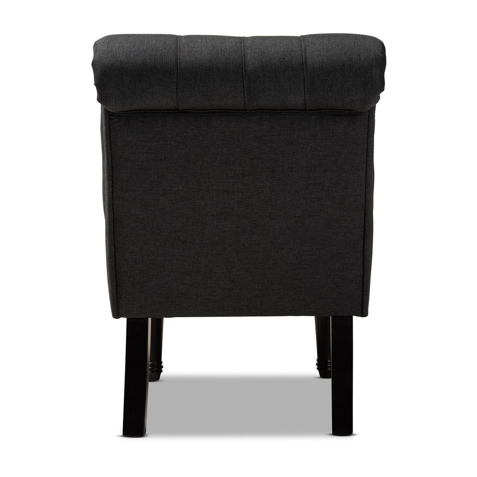Fabric Upholstered Wood Accent Chair thumbnail 12