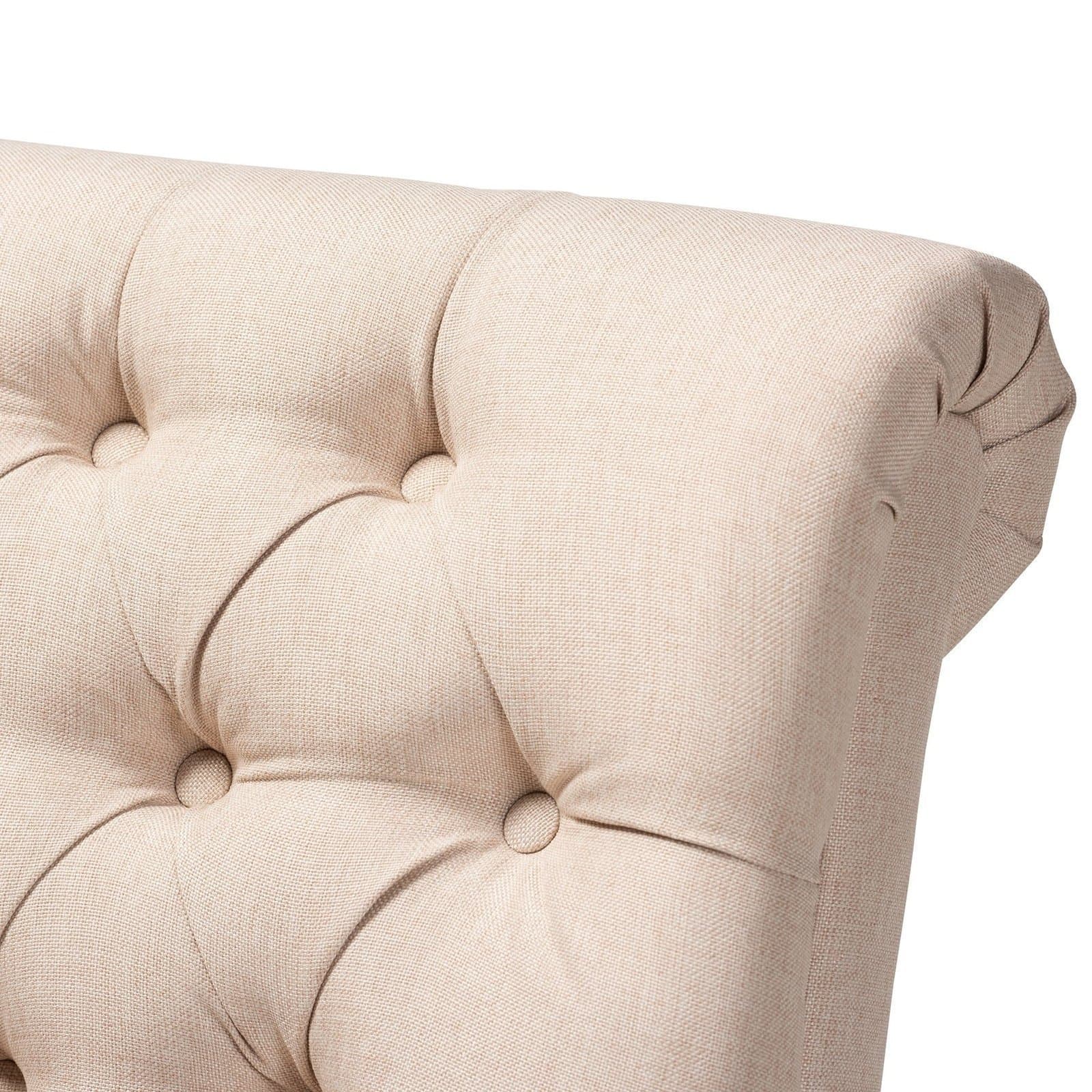 Fabric Upholstered Wood Accent Chair thumbnail 7