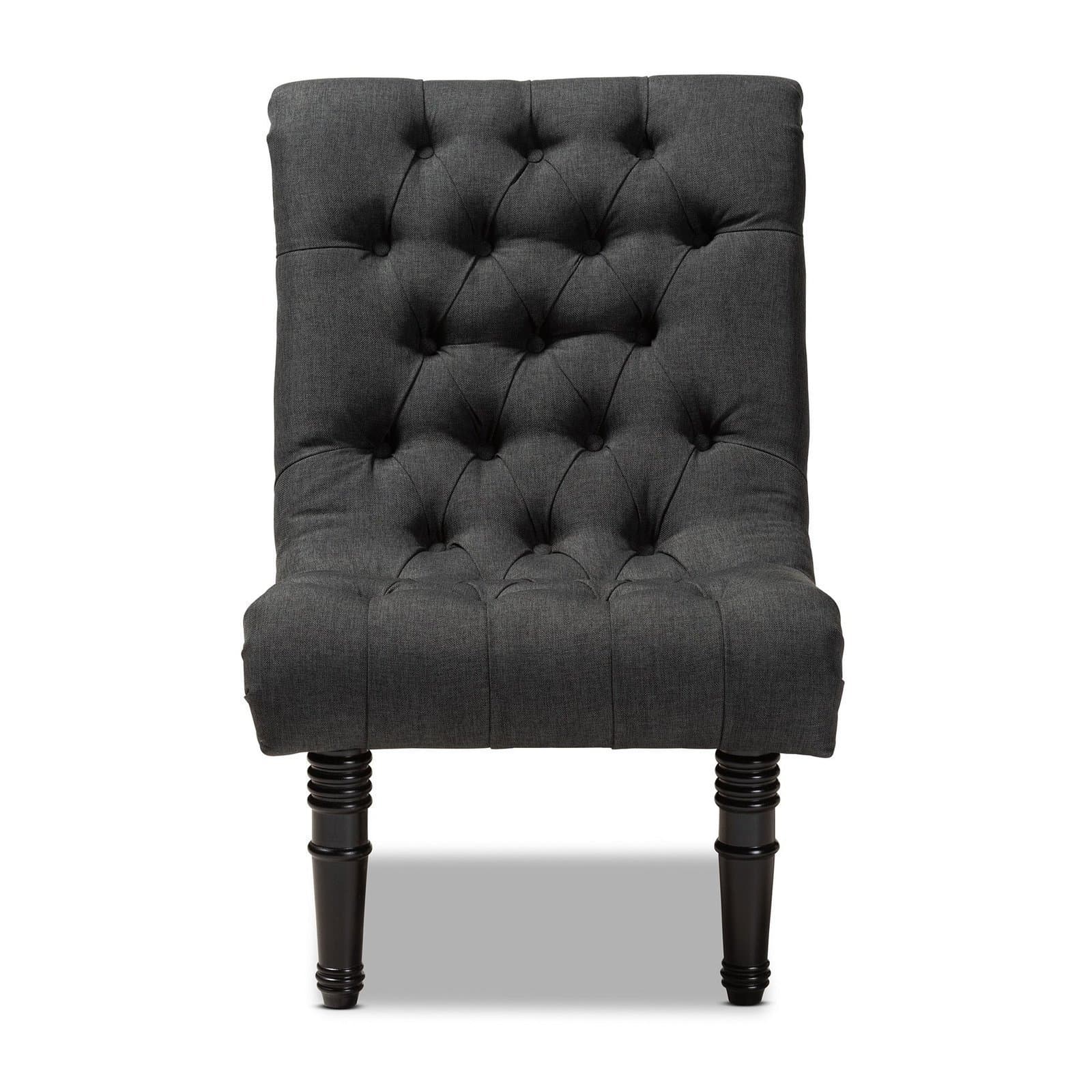 Fabric Upholstered Wood Accent Chair thumbnail 10