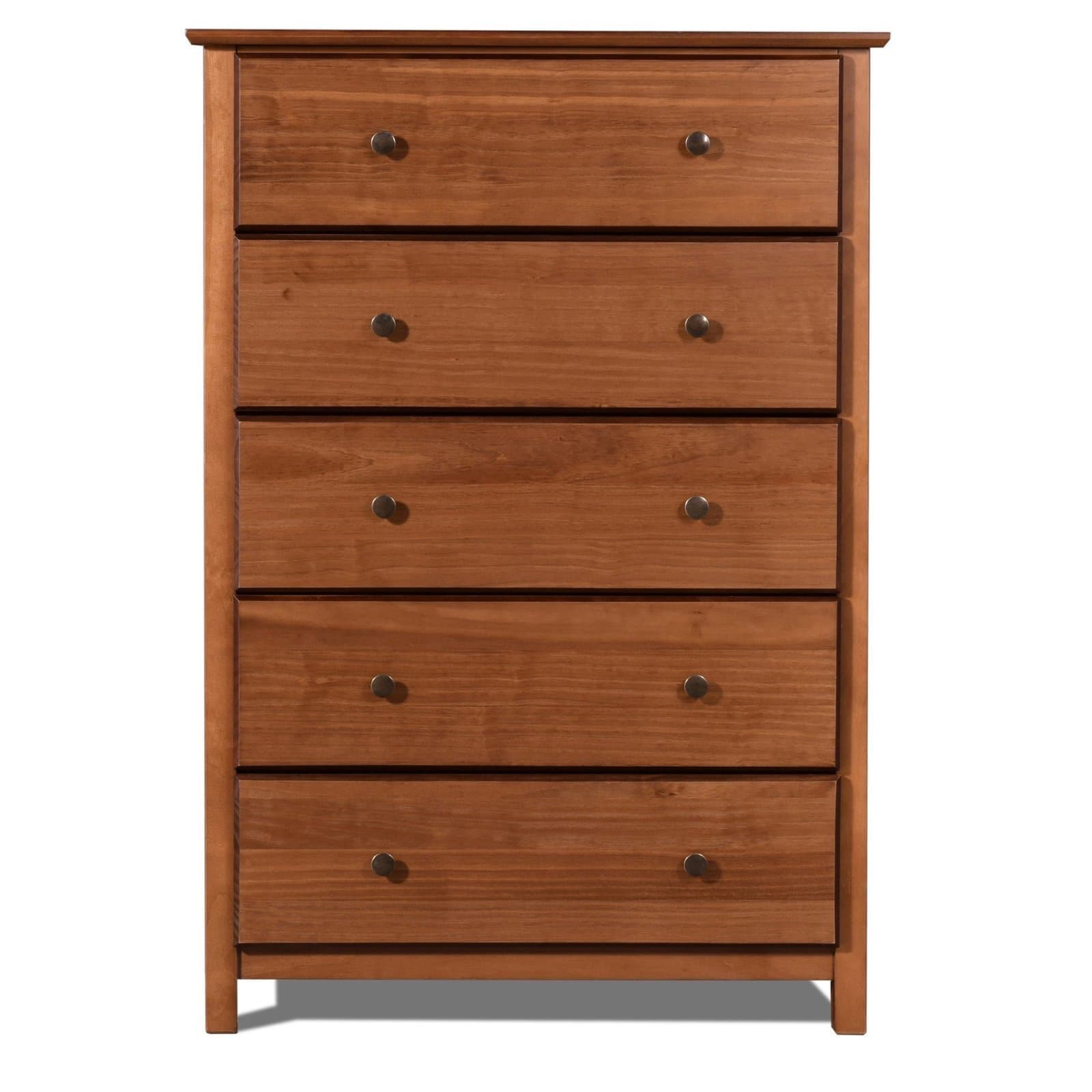 Five Drawer Solid Wood Chest thumbnail 4
