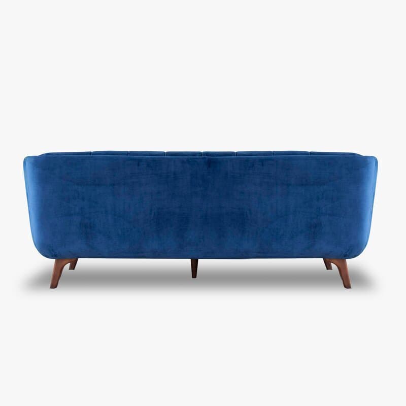 Flared Arm Tufted Velvet 3 Seater Sofa thumbnail 4