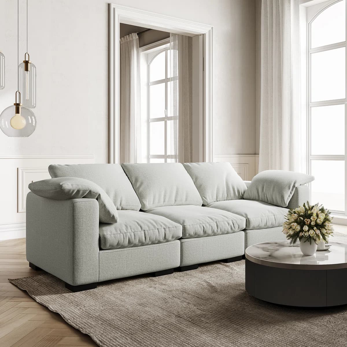Frankston Upholstered Sofa thumbnail 1