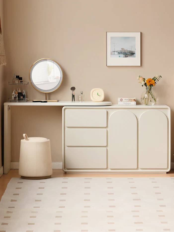 French cream style dressing table furniture product