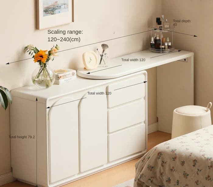 French cream style dressing table thumbnail 4