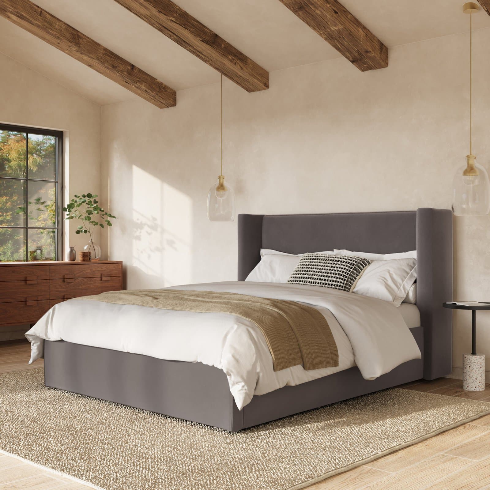 Furano Wingback Bed thumbnail 1