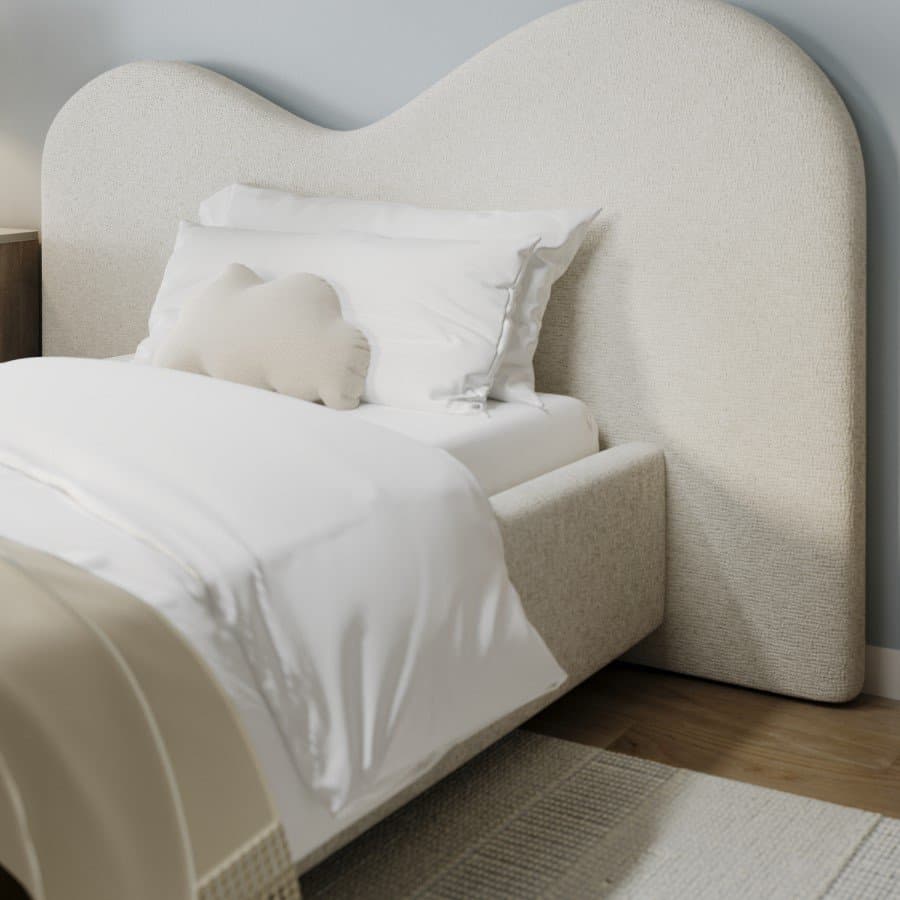 Headboard Ottoman Bed with Curved thumbnail 4