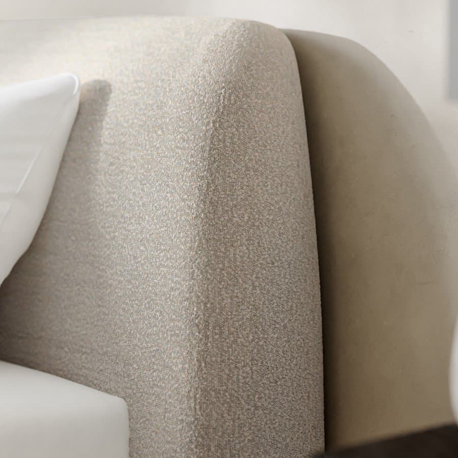 Beige Boucle Ottoman Bed thumbnail 2