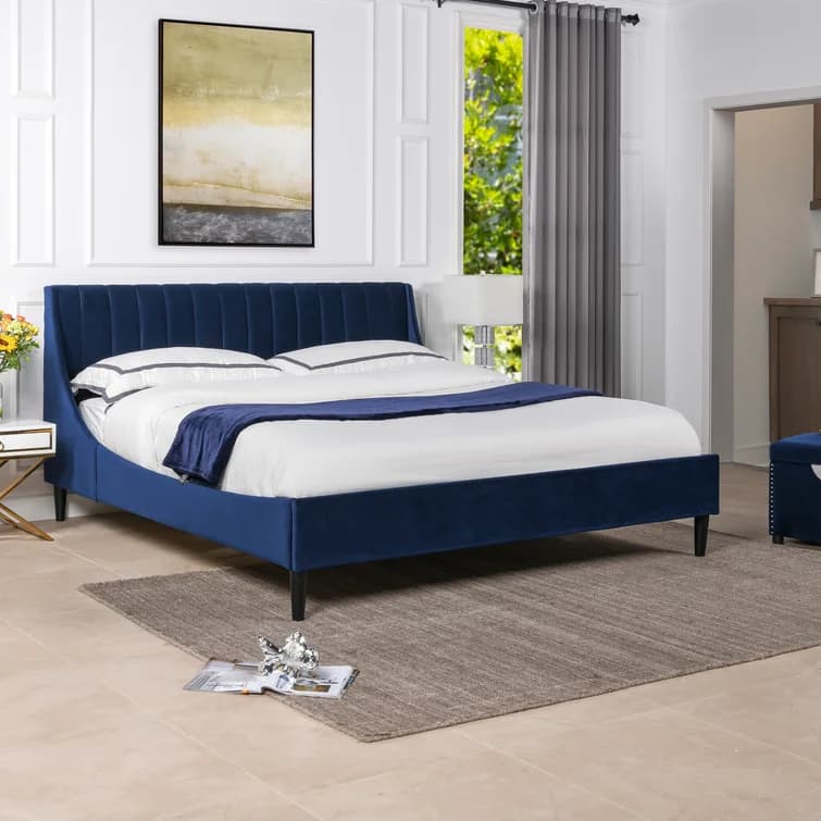 Helaina Wingback Bed thumbnail 1