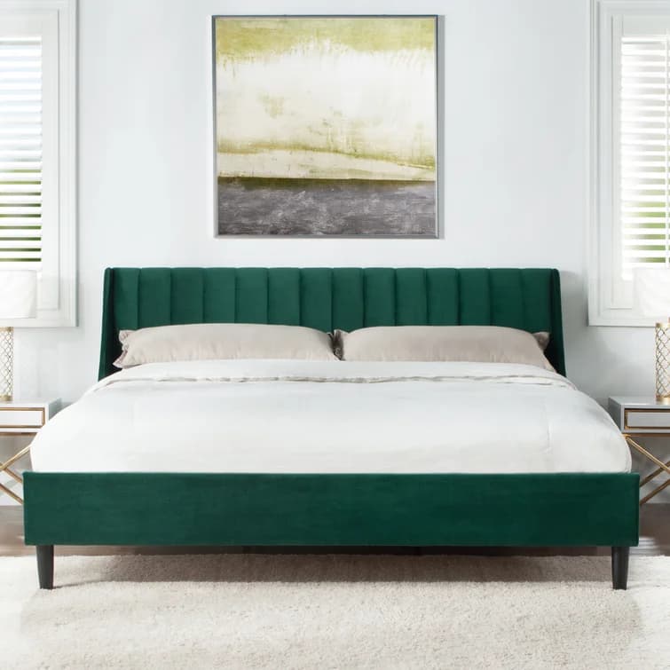 Helaina Wingback Bed thumbnail 3